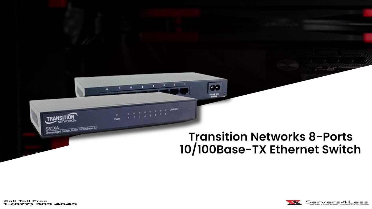S8TXA Transition Networks 8-Ports 10/100Base-TX Ethernet Switch