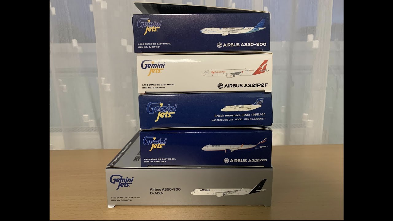 5 Gemini Jets 1:400 Unboxing
