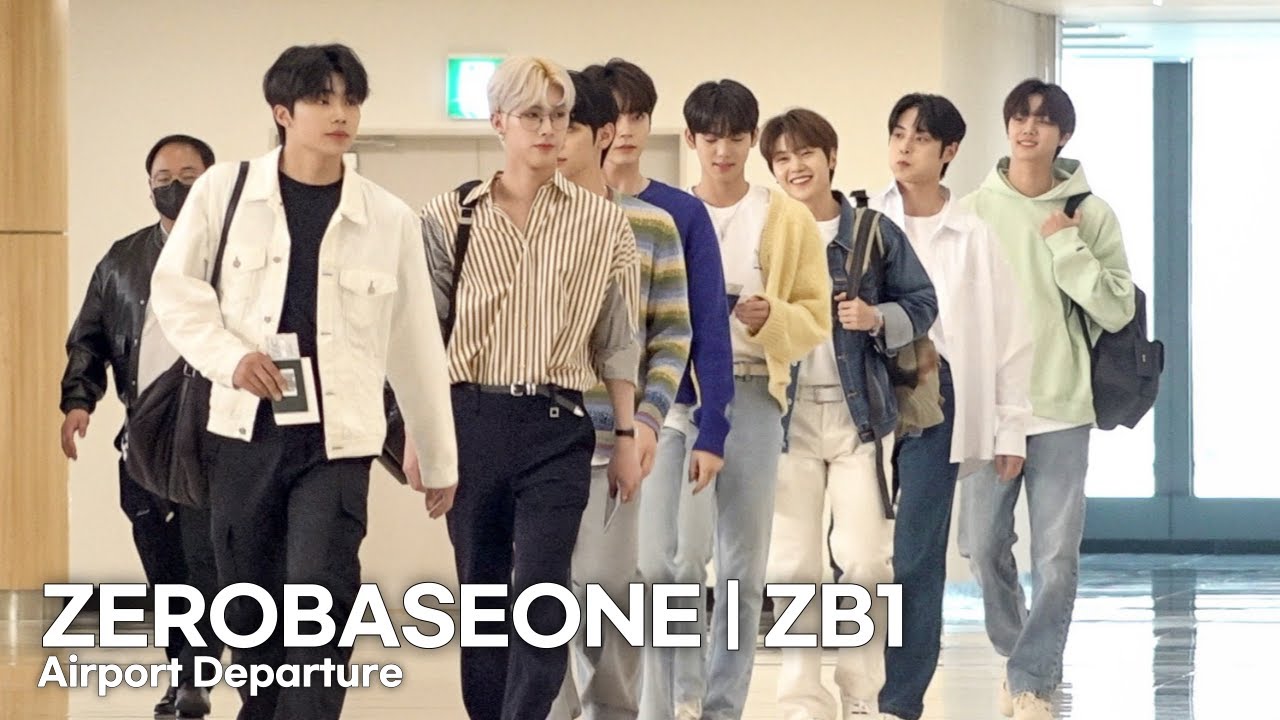 제로베이스원(ZEROBASEONE) 비현실적인 비주얼로 공항 마비 | ZEROBASEONE Airport Departure