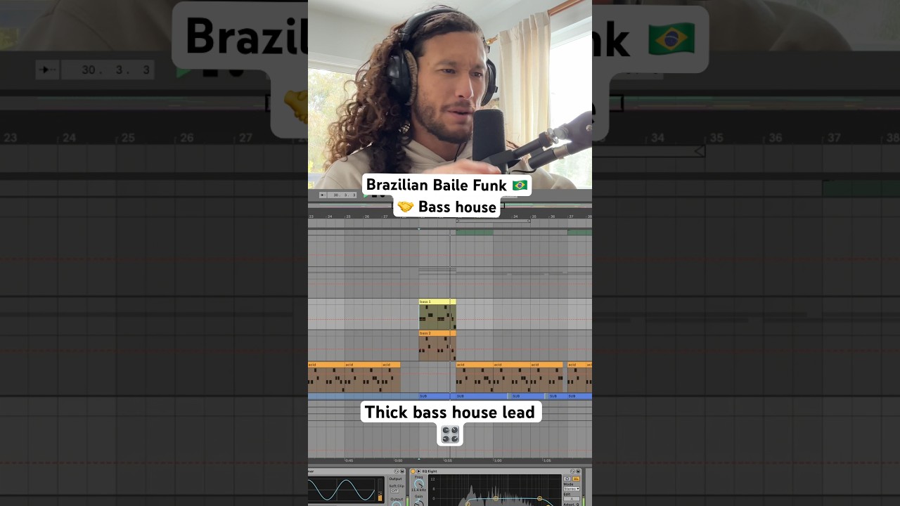 Brazilian funk 🤝 Bass house 🇧🇷🔥#dj #shorts #housemusic