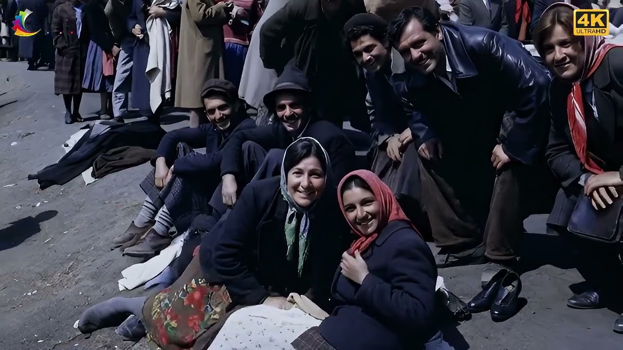 Time Travel to 1953: Life in Belgrade Markets (4K Color)