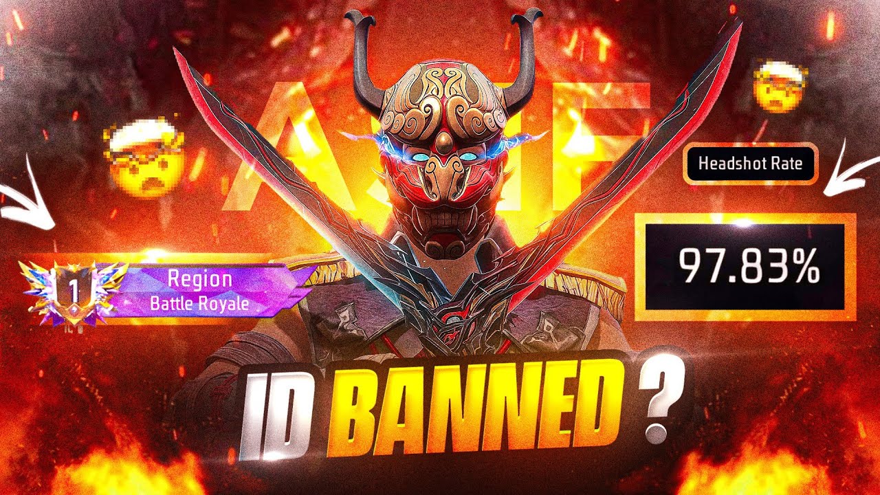 BR Rank Top 1 🗿 99% Headshots Rate But My ID Got Banned 💀 Garena Free Fire