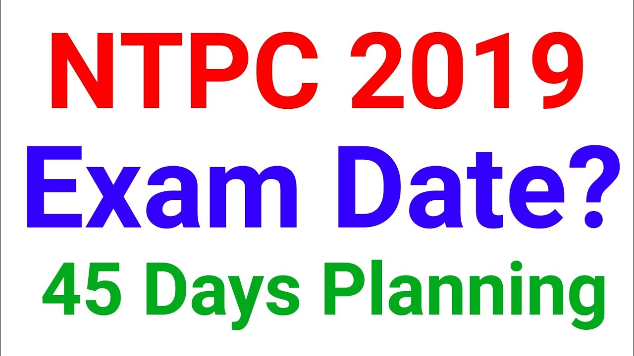 Railway NTPC Exam Date 2019 आगई है क्या?//जरूर देख लेना 👍