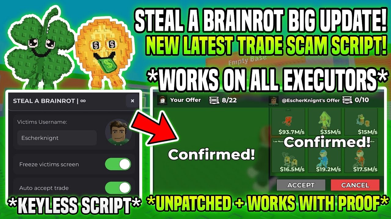 [🍀УРОК] Новый скрипт для мошенничества с торговлей «Украсть мозги»! 💰 - Заморозить сделку | ОБНОВ...