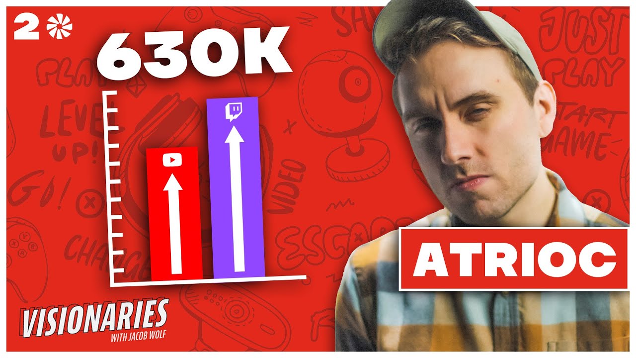 How Atrioc Got 630,000 Subscribers on YouTube & Twitch in 24 months | Visionaries Podcast
