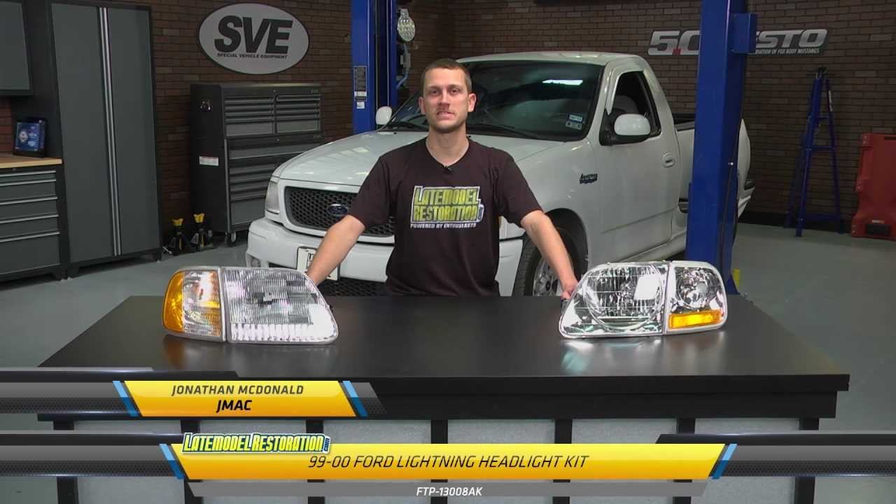 Ford F-150 SVT Lightning Headlight Install (99-04)