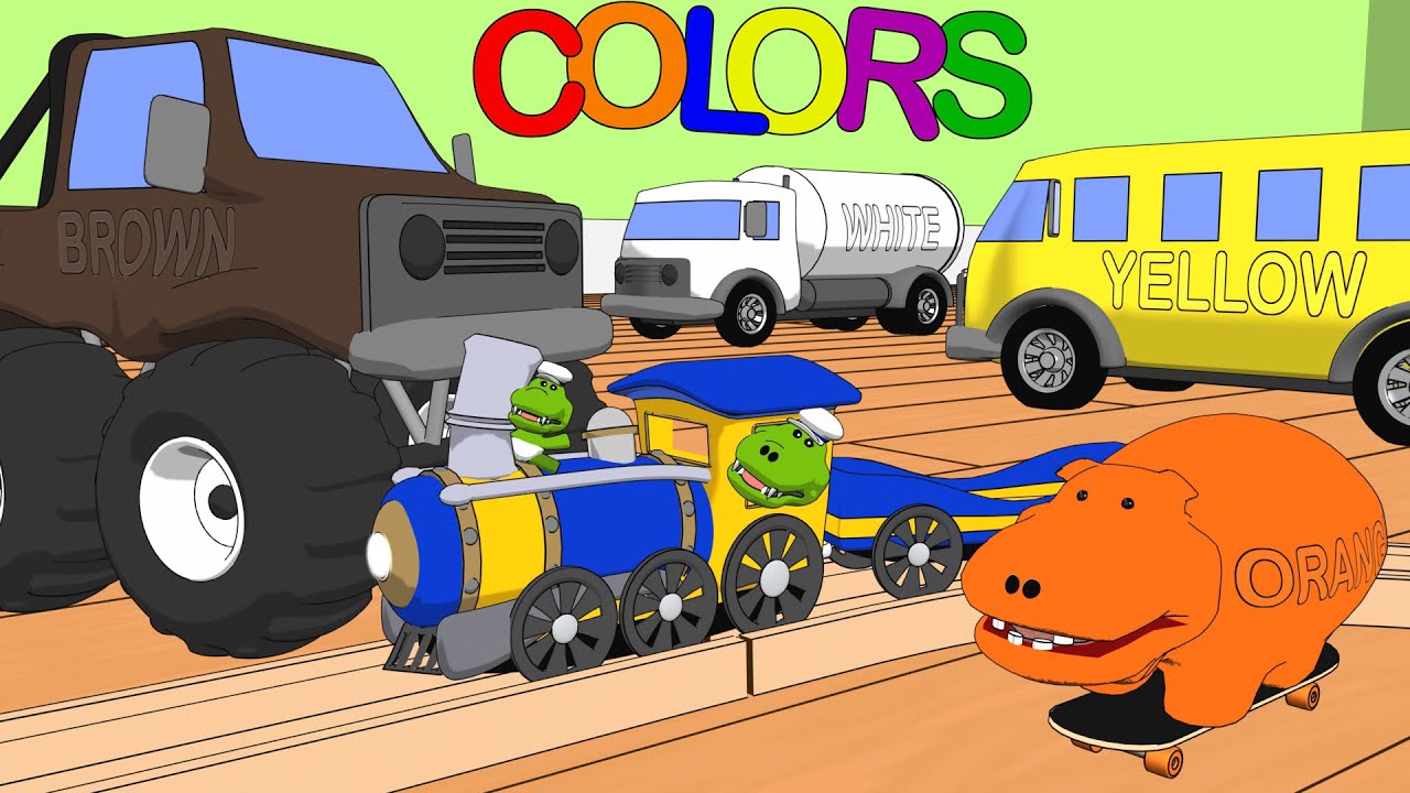 Learn Colors with Toy Trains & Trucks | Colors Lesson for Kids