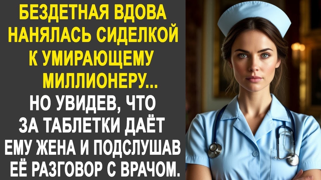Вдова нанялась сиделкой к миллионеру. Но подслушав разговор его жены с врачом...