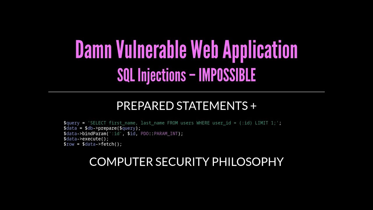 DVWA – SQL Injections | impossible (ITA)