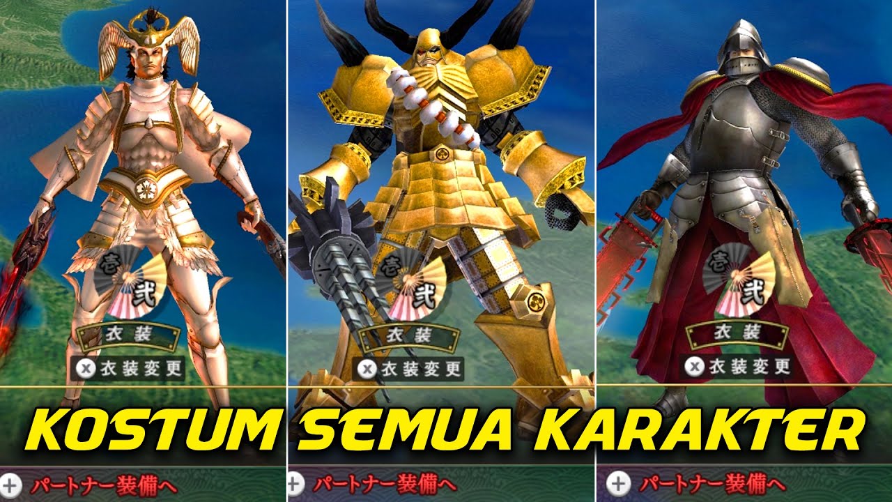Kostum Semua Karakter di Game Basara 3 Utage