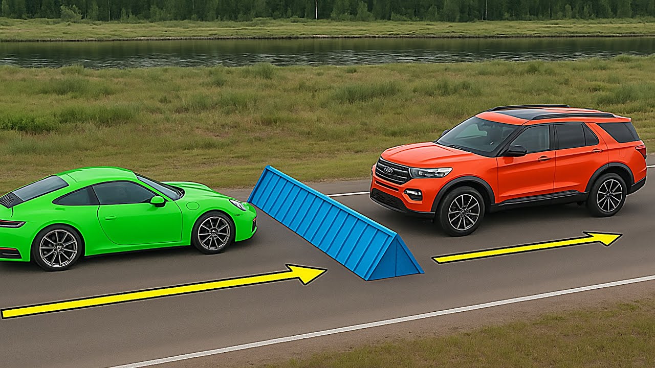 Cars vs Sharp Spiked Speed Bump Challenge in BeamNG Drive!