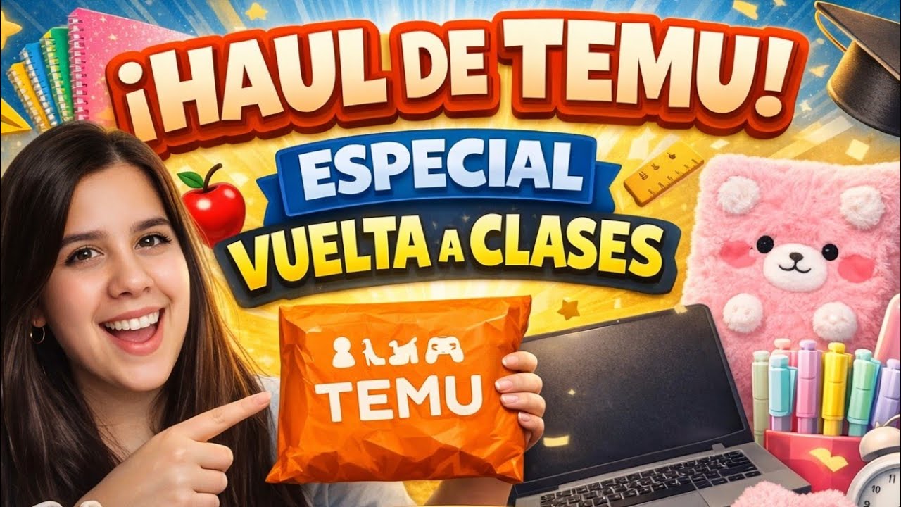 Compré TODO en TEMU para la VUELTA A CLASES 📚✨ ¿Vale la pena?