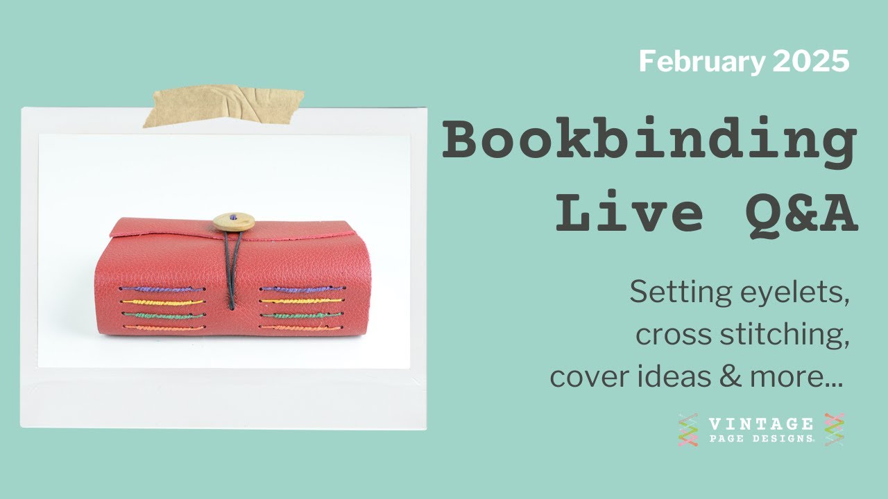 Bookbinding Q&A - Cover Options, Eyelets, Cross Stitch and More