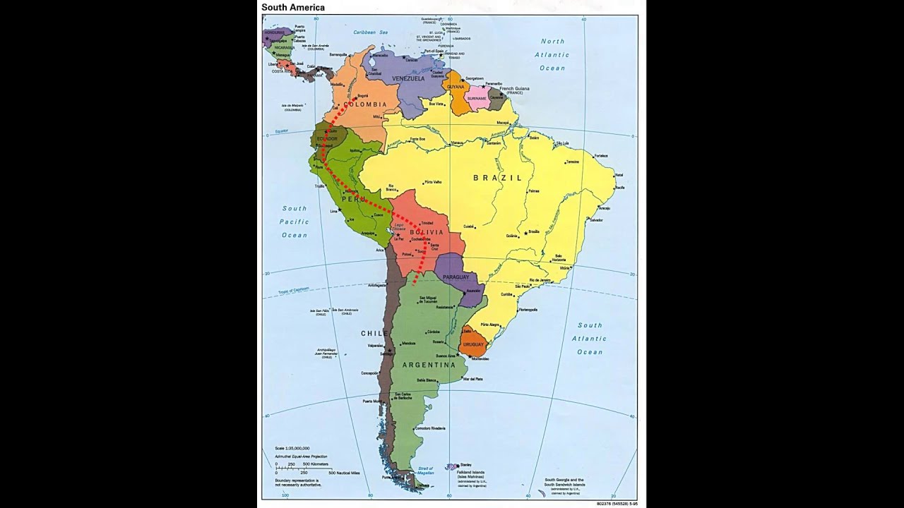 Mapa Sudamerica