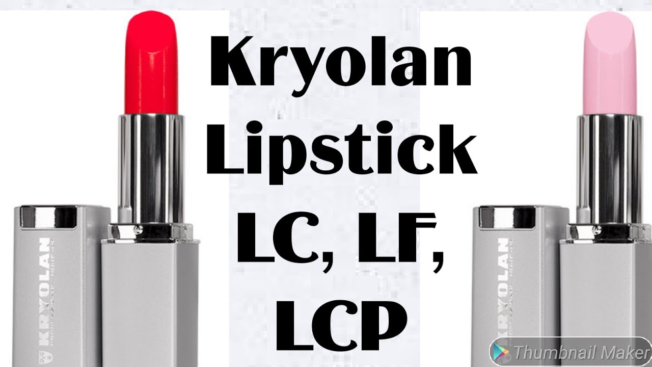 Kryolan Lipstick LC , LF And LCP Full shade Detail @Sifatradiantglow