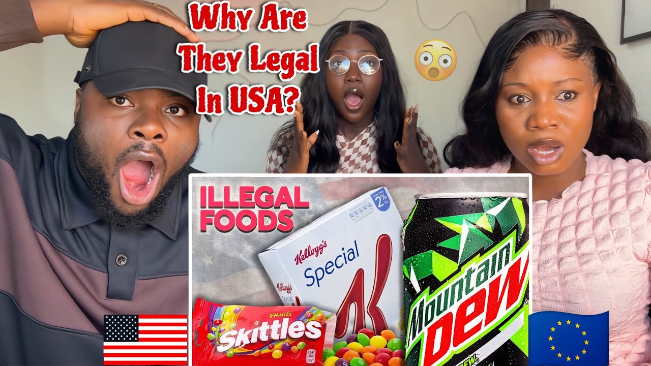 Reaction To US Foods Banned in UK & Europe | Why Isn’t These Illegal?? 😱🤯