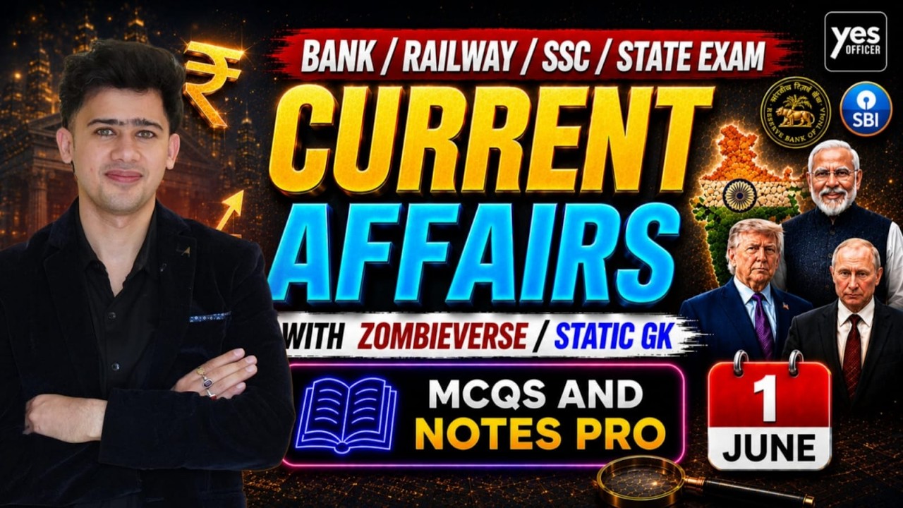 🔴1 June 2026 | Daily Current Affairs | For Bank, Insurance & SSC Exams