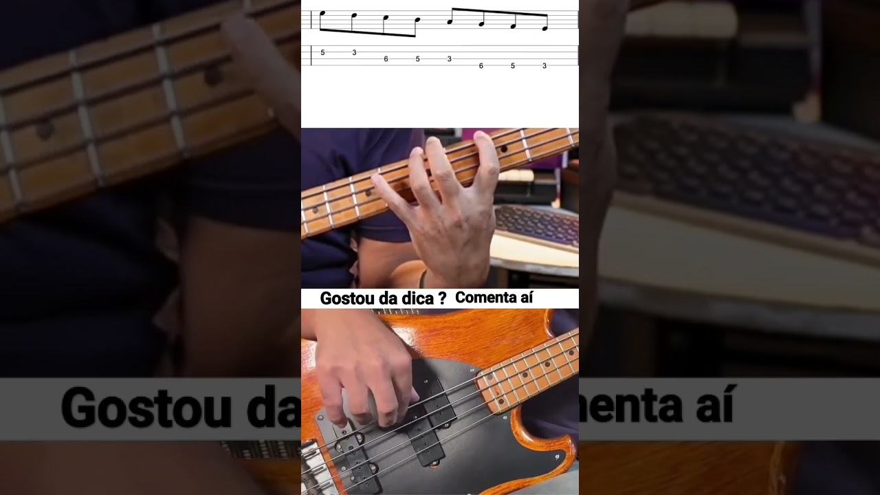 Exerc&iacute;cio de velocidade no contrabaixo #exercises #exerc&iacute;cio #lessons #bass #shorts_ #contrabaixo