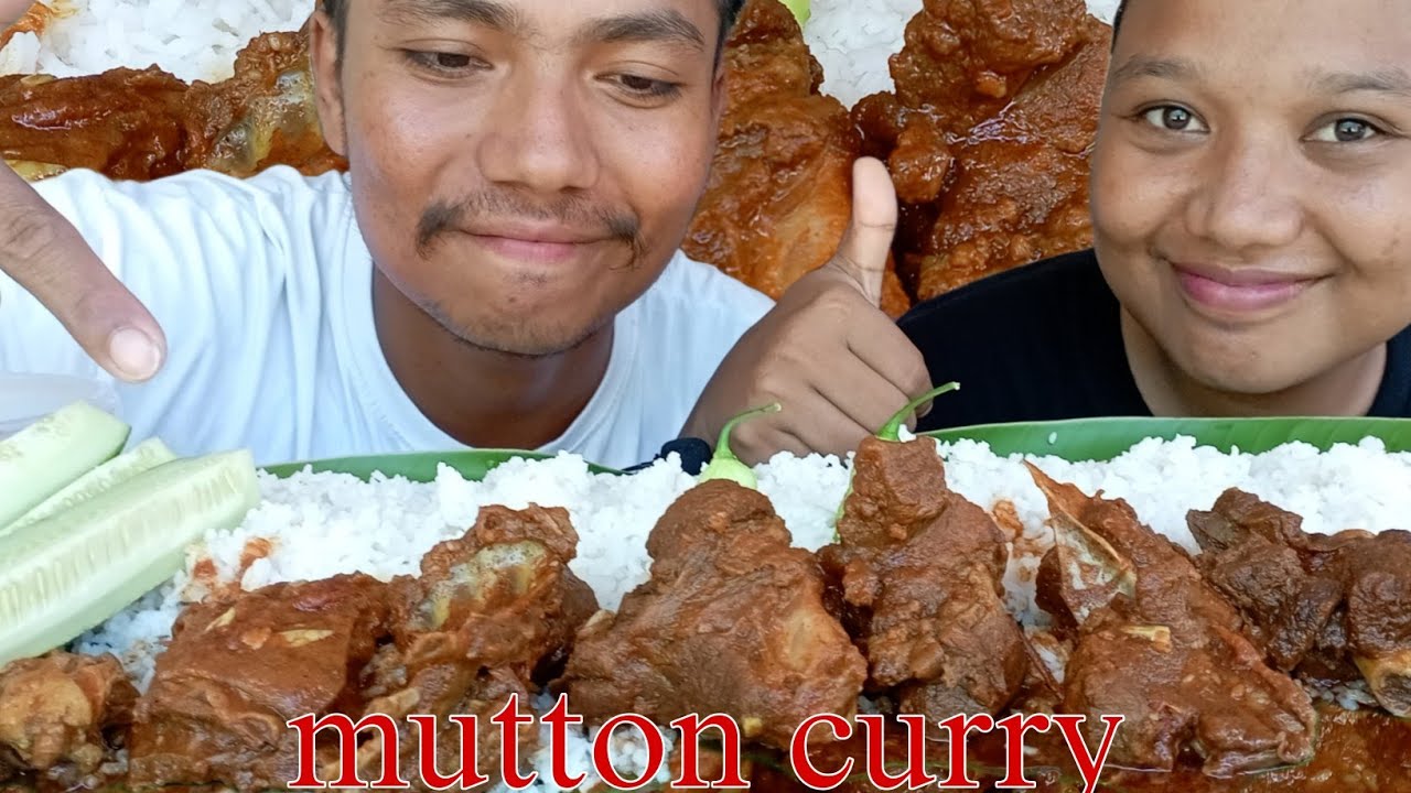 Mukbang ll eating delicious mutton curry with 2king chilli n vegetables boiled @nagavillagefood