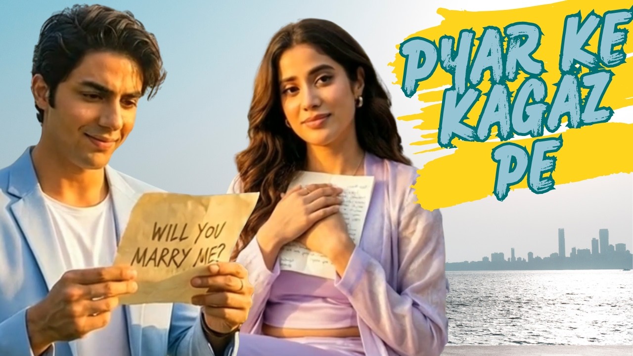 Pyar Ke Kagaz Pe | Aryan Khan & Janhvi Kapoor | Romantic Hindi Song 2026