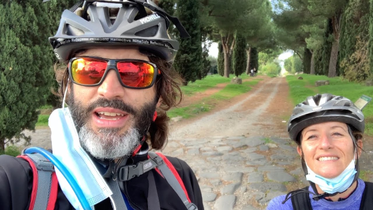 VIA FRANCIGENA NEL SUD IN BICI 4K | ROMA | C. GANDOLFO | ALBANO | NEMI