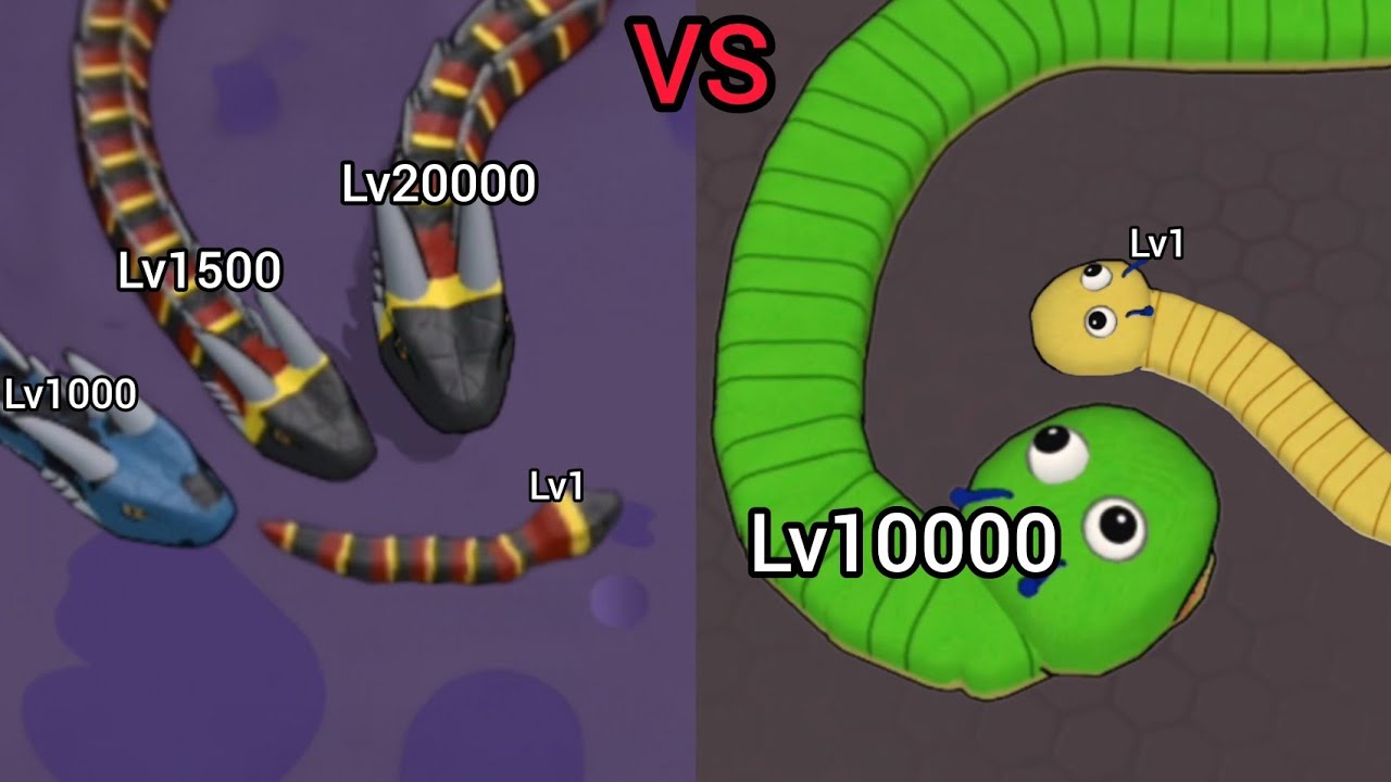 Worms.io Hungry Game vs Snake Hero 😈 Who Will Take Control?