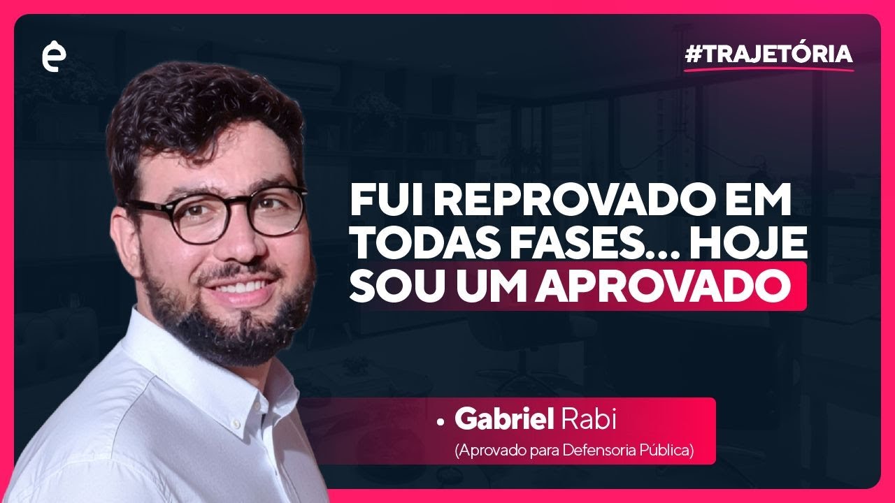 Fui reprovado em Todas as fases... Hoje sou um Aprovado - JM Entrevista Gabriel Rabi
