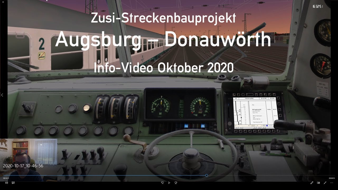 Zusi Augsburg - Donauwörth Bauzustand 10/2020