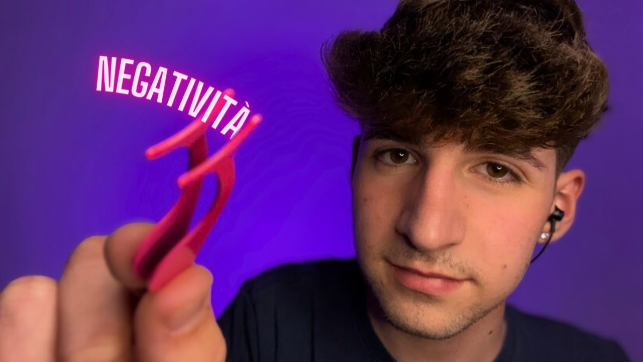 Ti LIBERO la MENTE dalle Negativit&agrave;💜 (visual trigger, mouth sounds, soft inaudible) ~ASMR