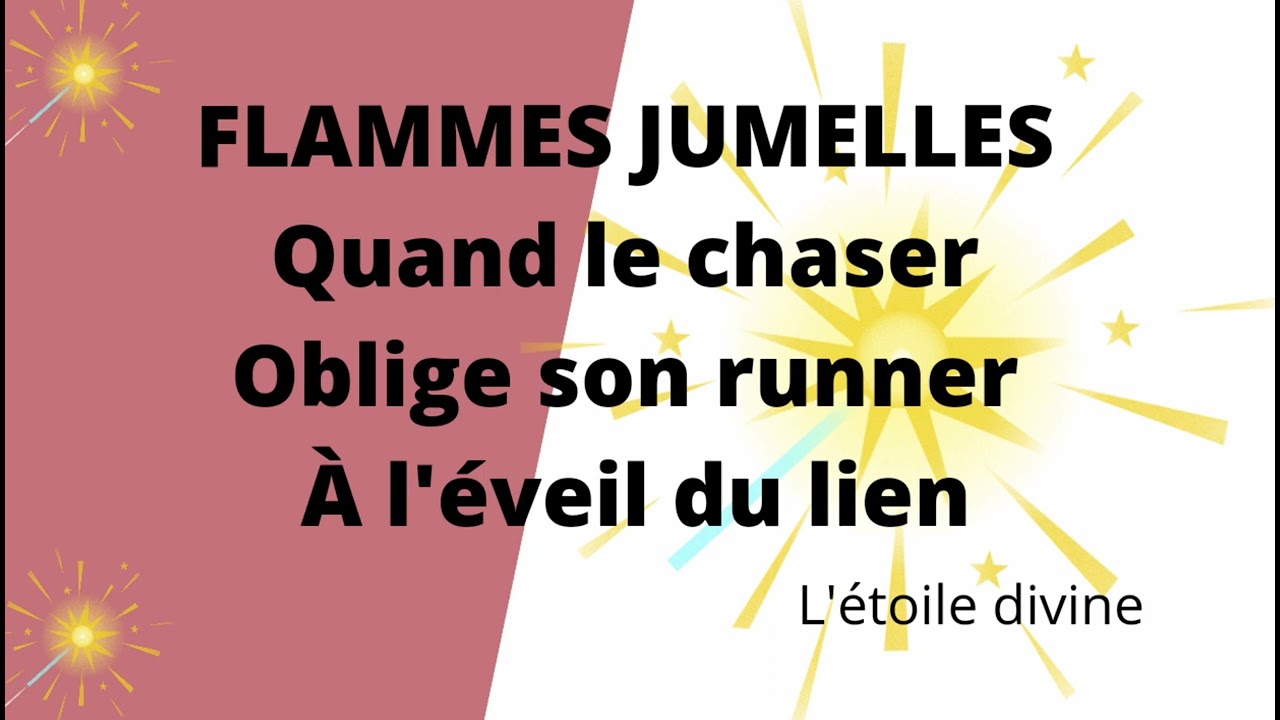 FLAMME JUMELLE quand le chaser eveille son runner au lien #flammesjumelles #amourdivin #eveil #âme
