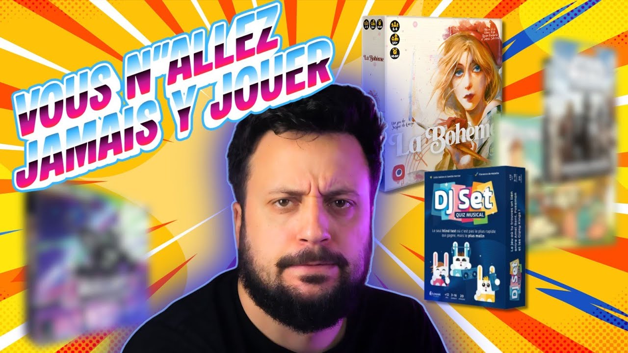 5 Jeux de société et un que tu n'achèteras PAS (et tu as tort).