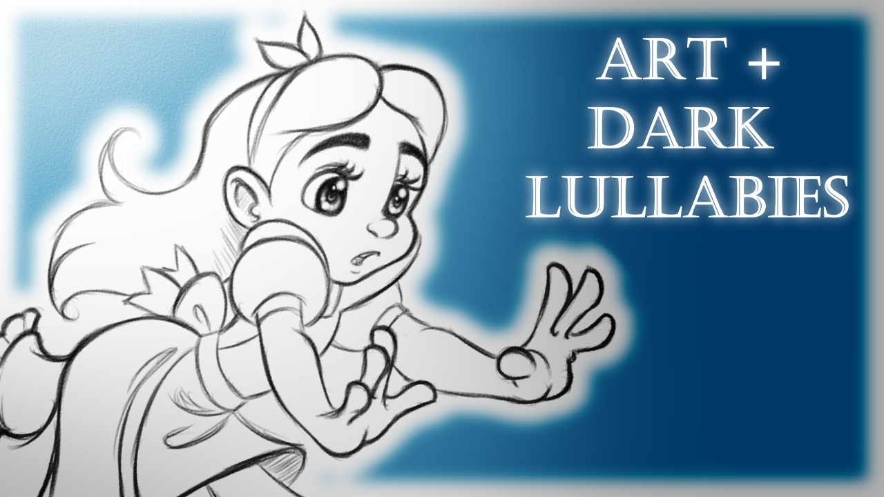 Watch Me Draw Alice in Wonderland Fan Art with Dark Lullaby Music