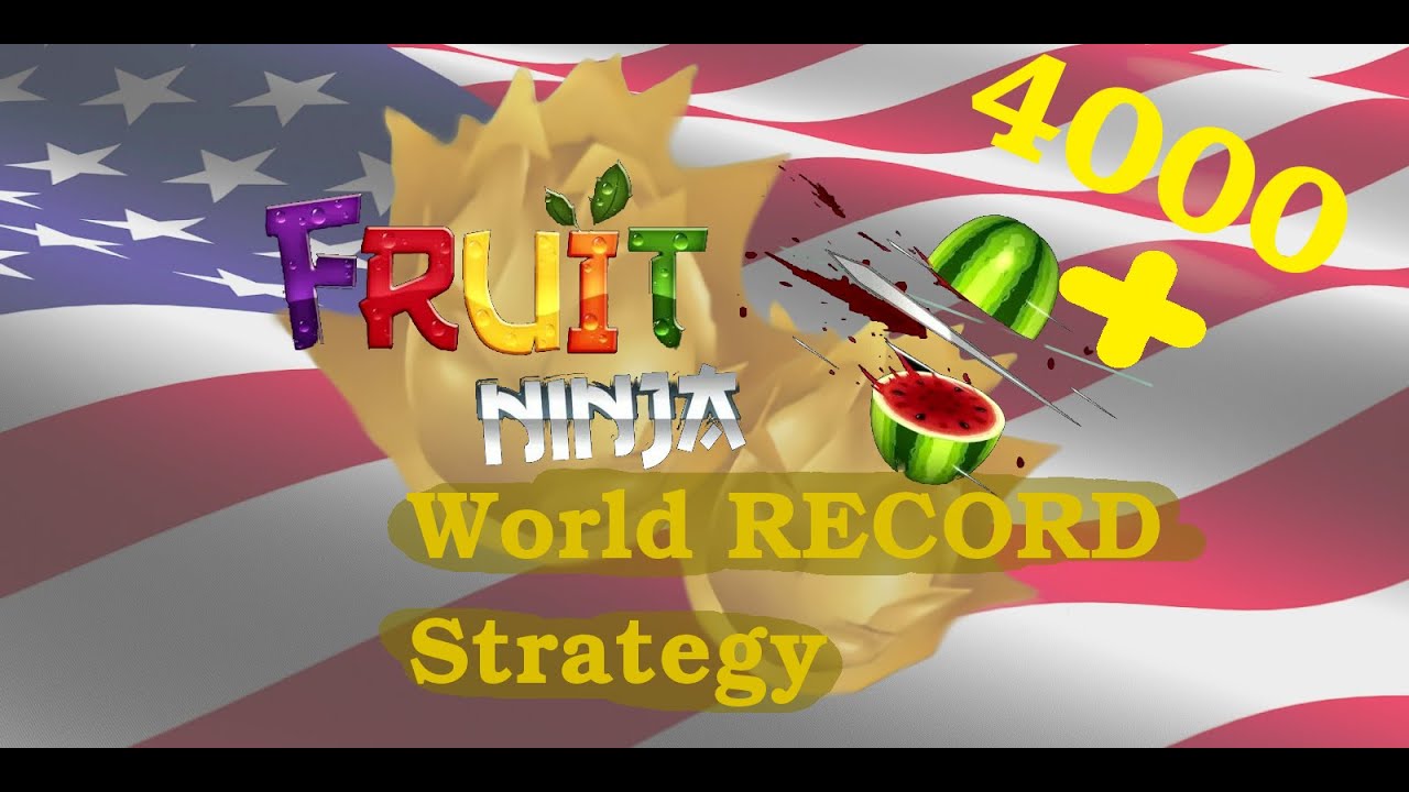 Fruit Ninja Classic World Record strategy (4000+ Points)