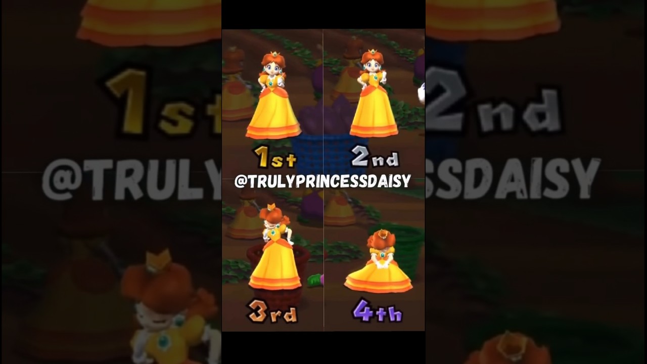 Daisy Minigame Result Animations | Mario Party 9