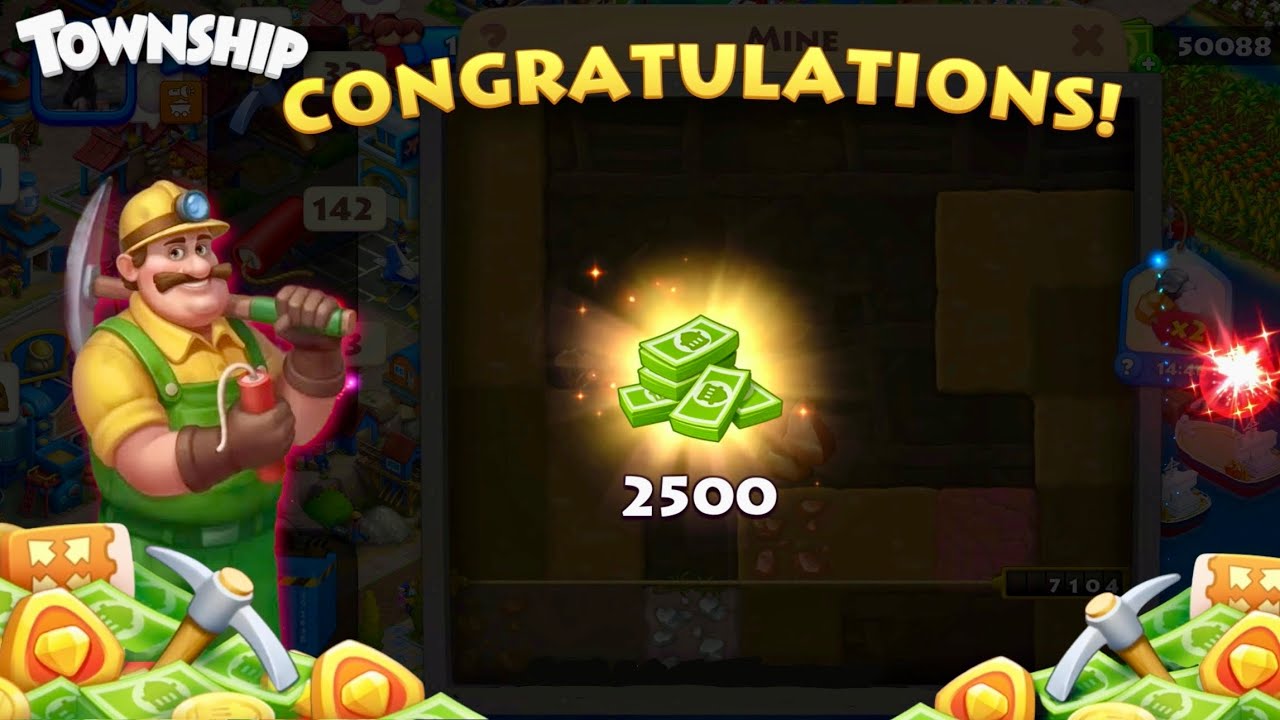 Won 2500 T-Cash!💰| Township Gameplay