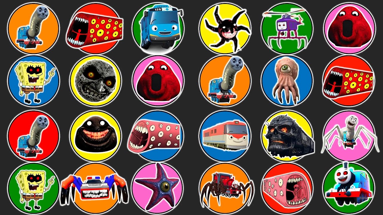 Spin Wheel Monster Gorka, Starro, Among Us Spiderman, Train Eater, Thomas Lipan, Choo Choo Charles