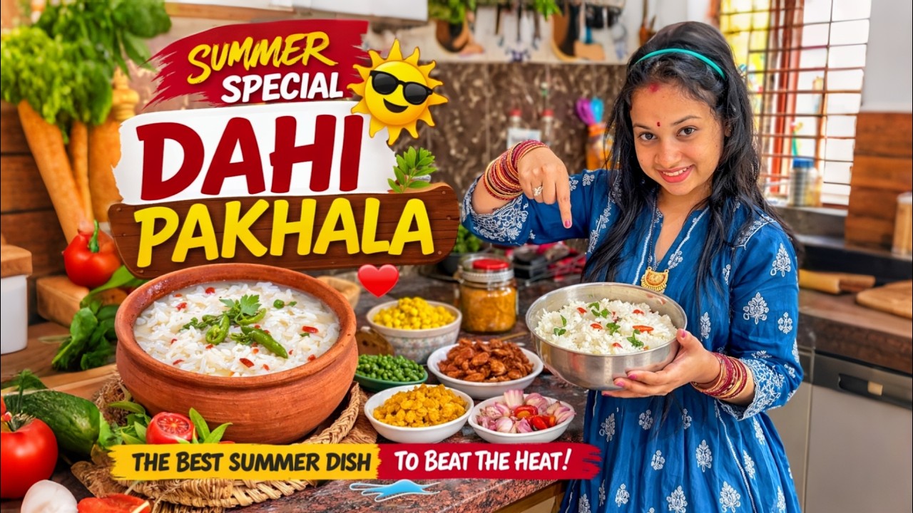 ଆଜି ବନେଇଲି ଖରା ଦିନ Special ଦହି ପଖାଳ | Husband ଙ୍କ ପାଇଁ କରିଲି ତାଙ୍କ Favorite ଆଳୁ ଭଜା
