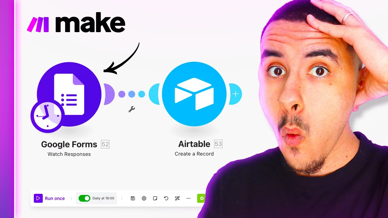 Créer un formulaire AUTOMATIQUE avec Google Forms (Tuto Make)
