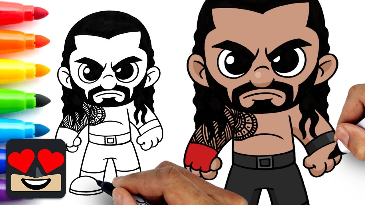 Как рисовать Романа Рейнса | WWE
