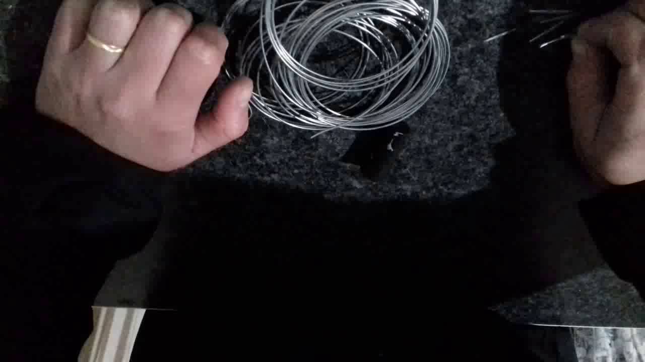 Carimbo Artesanal  Para Unhas  com arame galvanizado (#01)