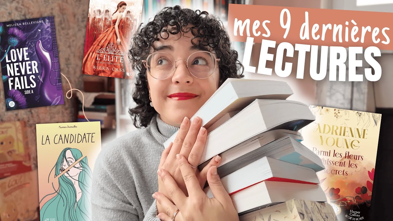 Mes 9 derniers ROMANS lus 📖✨ romances, télé-réalité, retour dans le temps…
