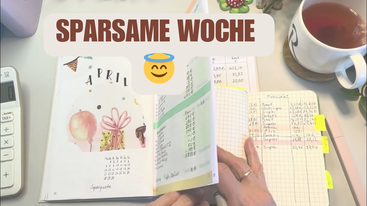 2. Wochenabschluss im April #umschlagmethode #budgeting
