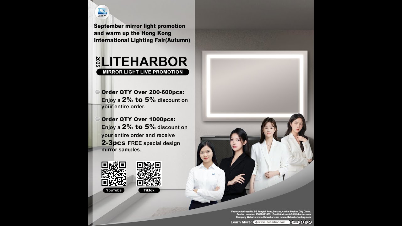 Mirror Light Live Surprise: Discounts & Free Sample Treats #ledlighting  #ledmirror  #factory