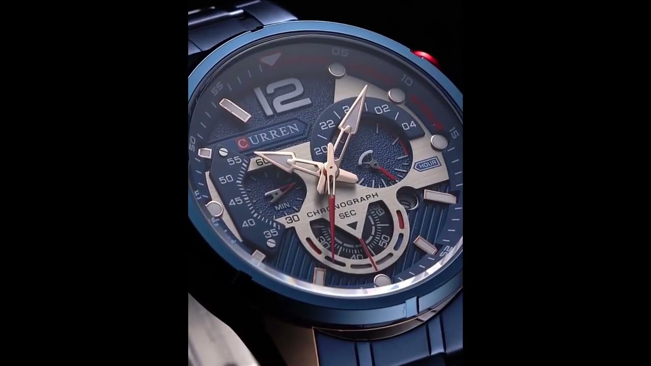 LAN&Ccedil;AMENTO 2021 - Rel&oacute;gio Masculino Curren 8395 Original A&ccedil;o Inox