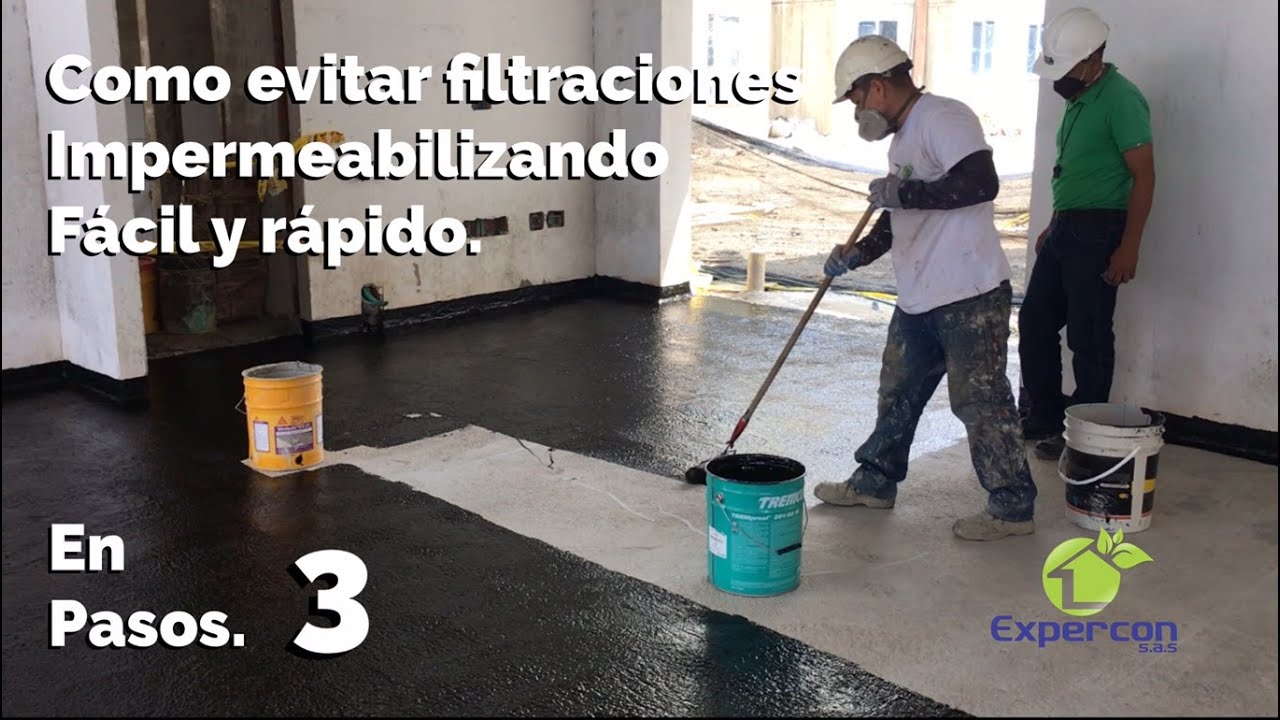 ✅ Impermeabiliza losas en 3 Sencillos Pasos | TREMproof - Toxement.