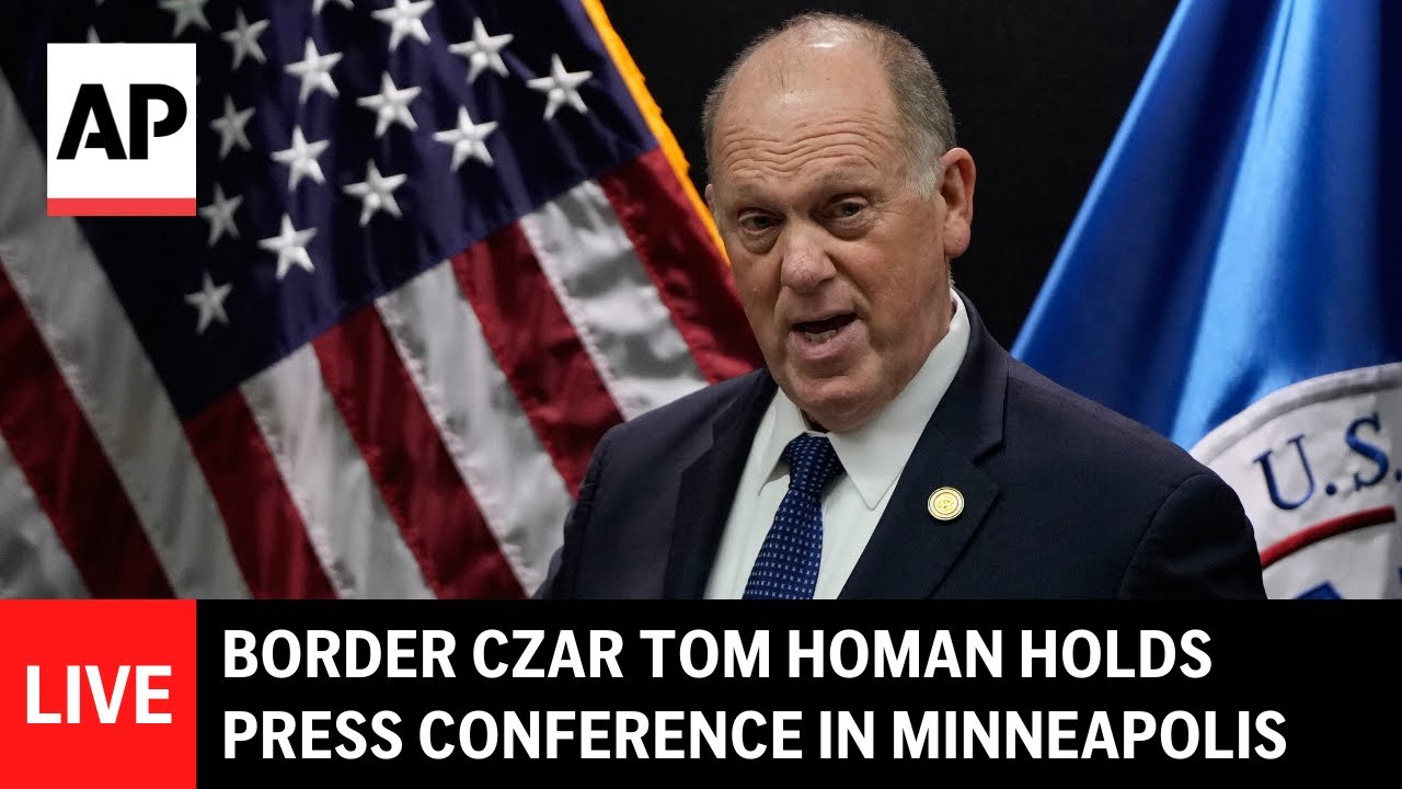 LIVE: Border czar Tom Homan holds news conference in Minneapolis