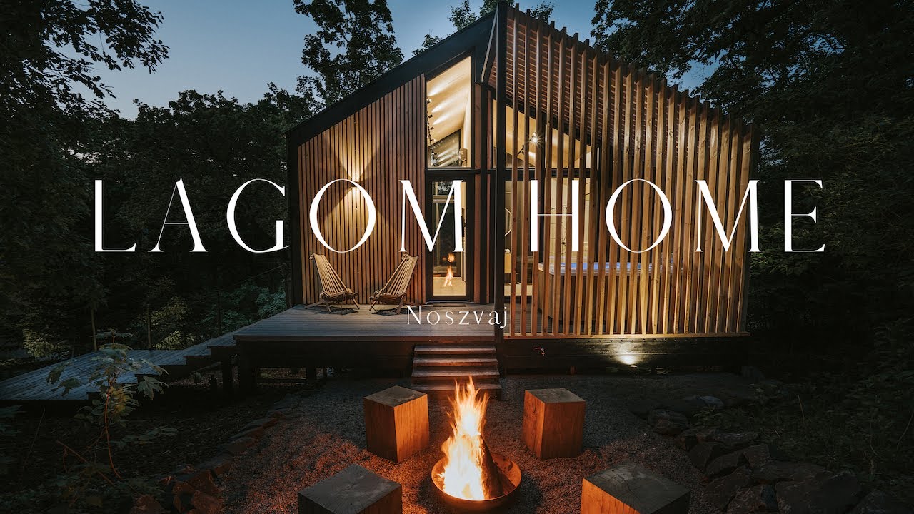 Luxus vendégház szaunával és jakuzzival a Bükkben // Lagom Home 37m2 tiny house Noszvaj