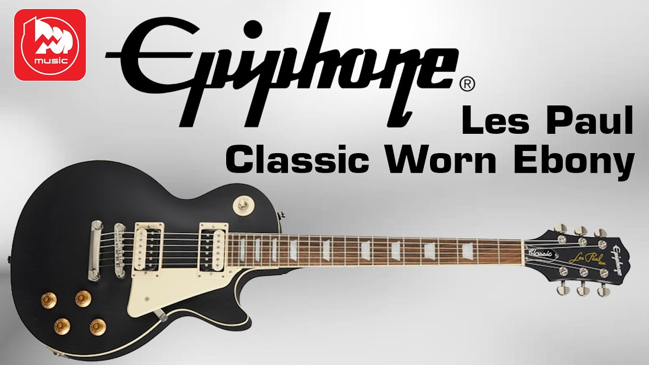 Электрогитара Epiphone Les Paul Classic Worn Ebony