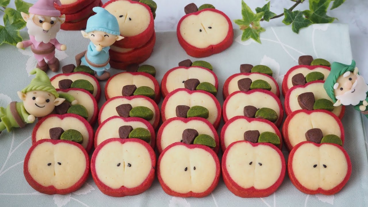 リンゴのアイスボックスクッキーの作り方　♡Apple cokkies♡