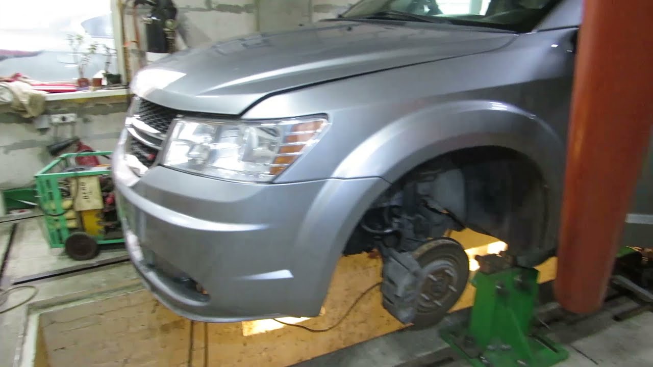 Dodge Journey-вытяжка пола новой приспособой!